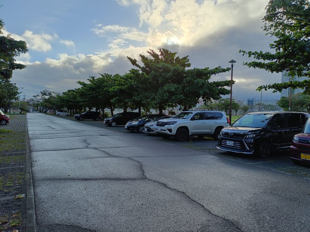 大きな駐車場